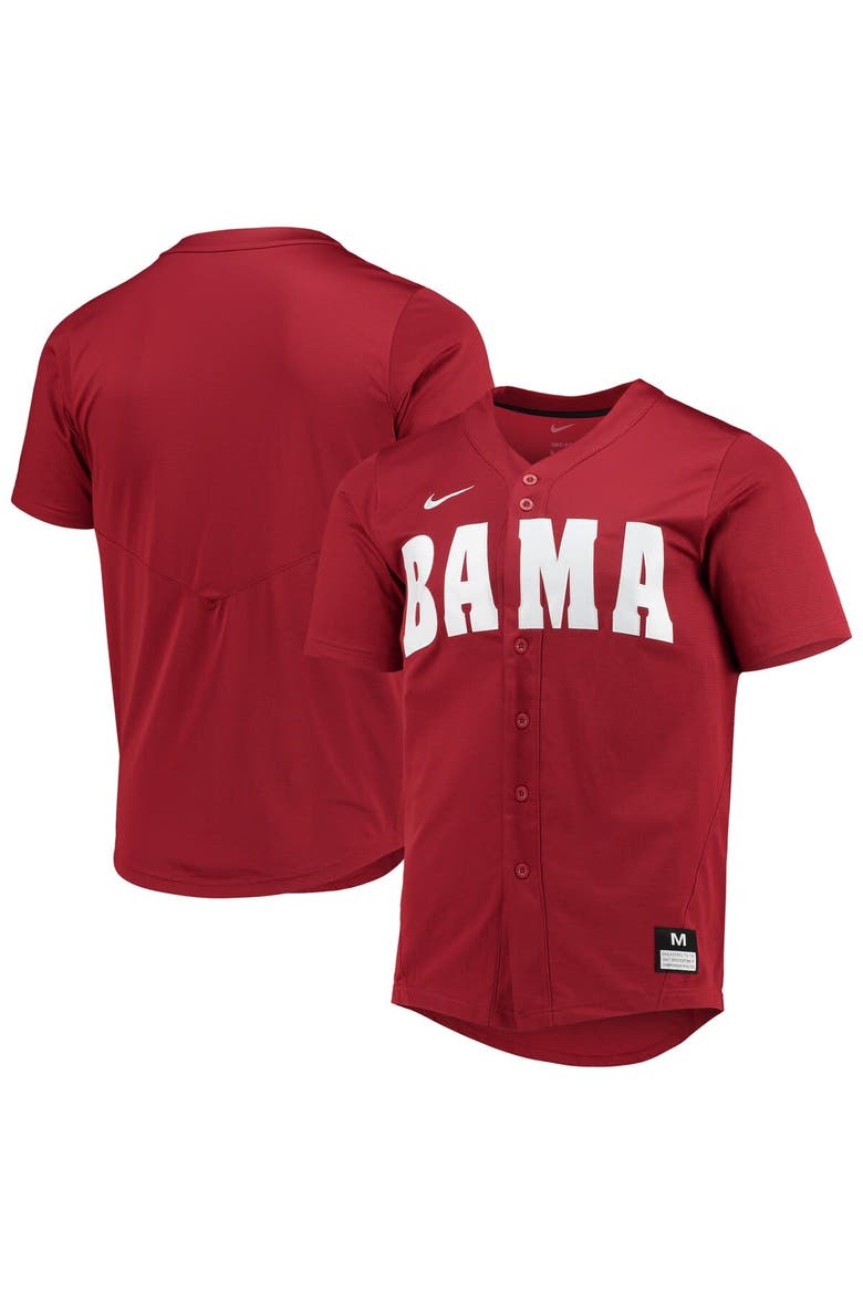 Men's Nike Crimson Alabama Crimson Tide Replica Baseball Jersey, Main, color, Crimson