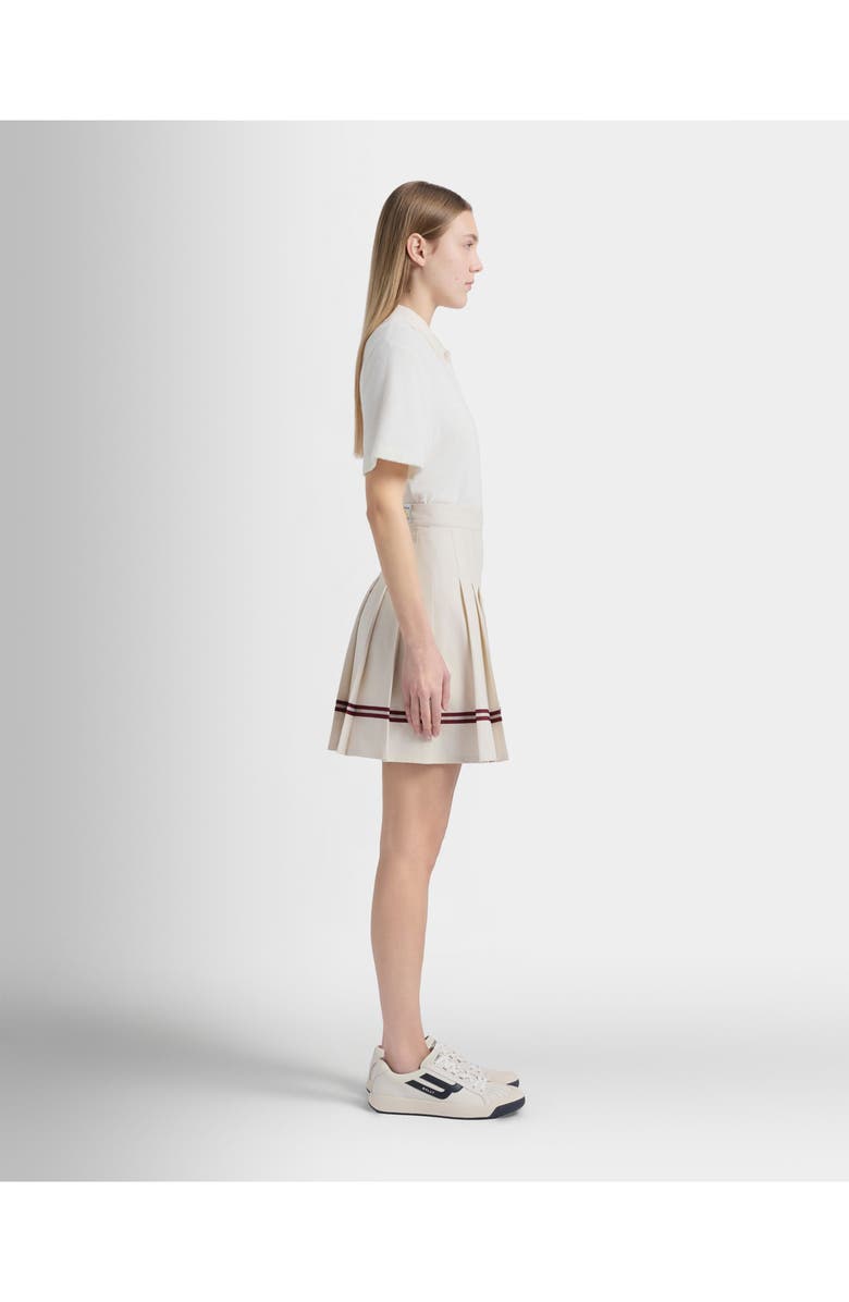 Bally Tennis Collection Skirt With Bally Ribbon Details, Alternate, color, White