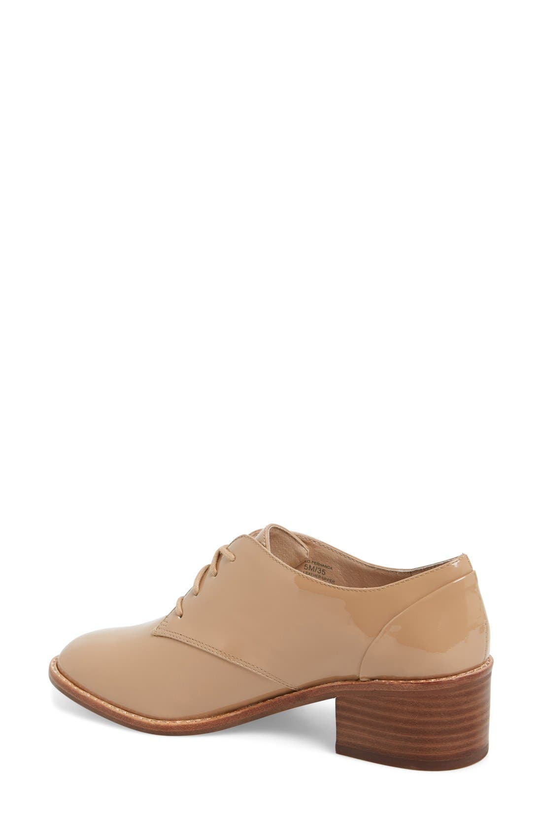 'Fernanda' Oxford, Alternate, color, FAWN PATENT