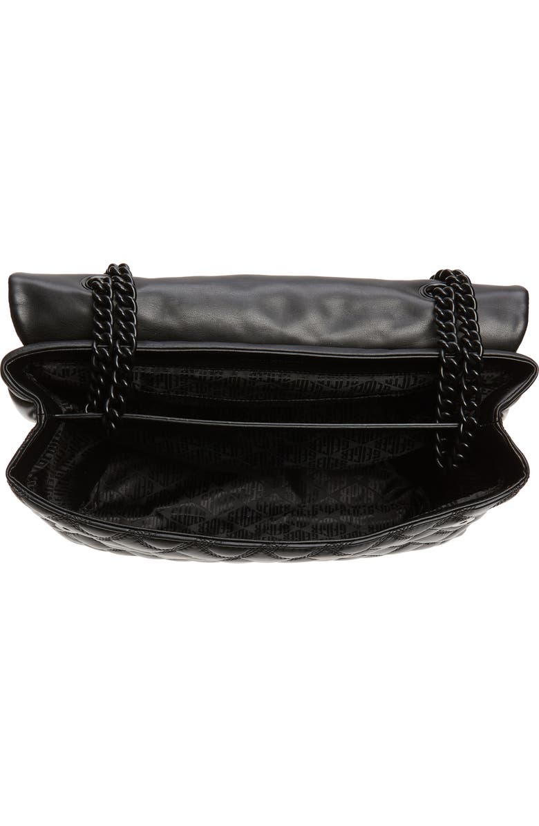 Kurt Geiger London Extra Extra Large Kensington Drench Leather Bag, Alternate, color, Black