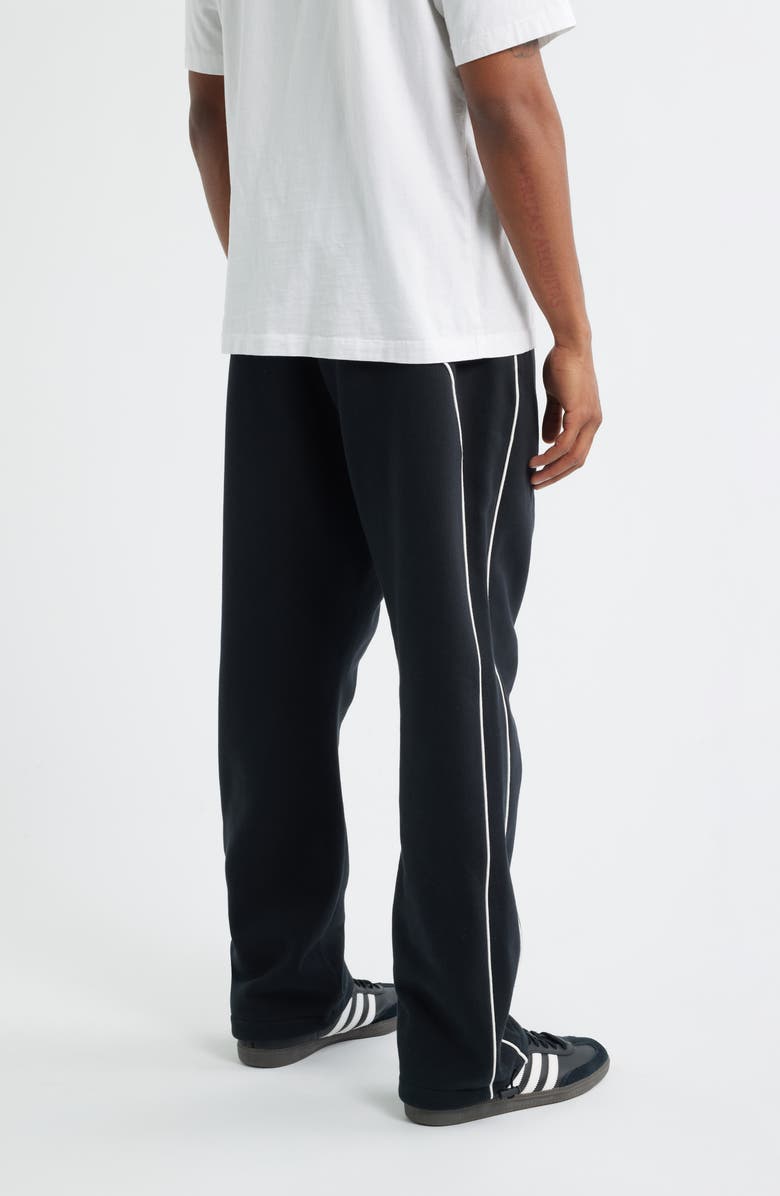 Fear of God Essentials Relaxed Fleece Sweatpants, Alternate, color, Jet Black/ Cloud White