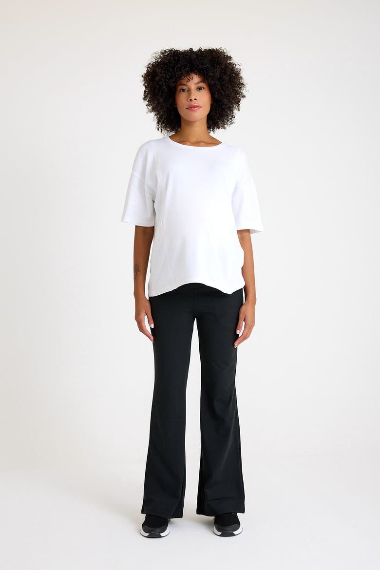 Ultimate Comfort Warm Flare Pants, Alternate, color, BLACK