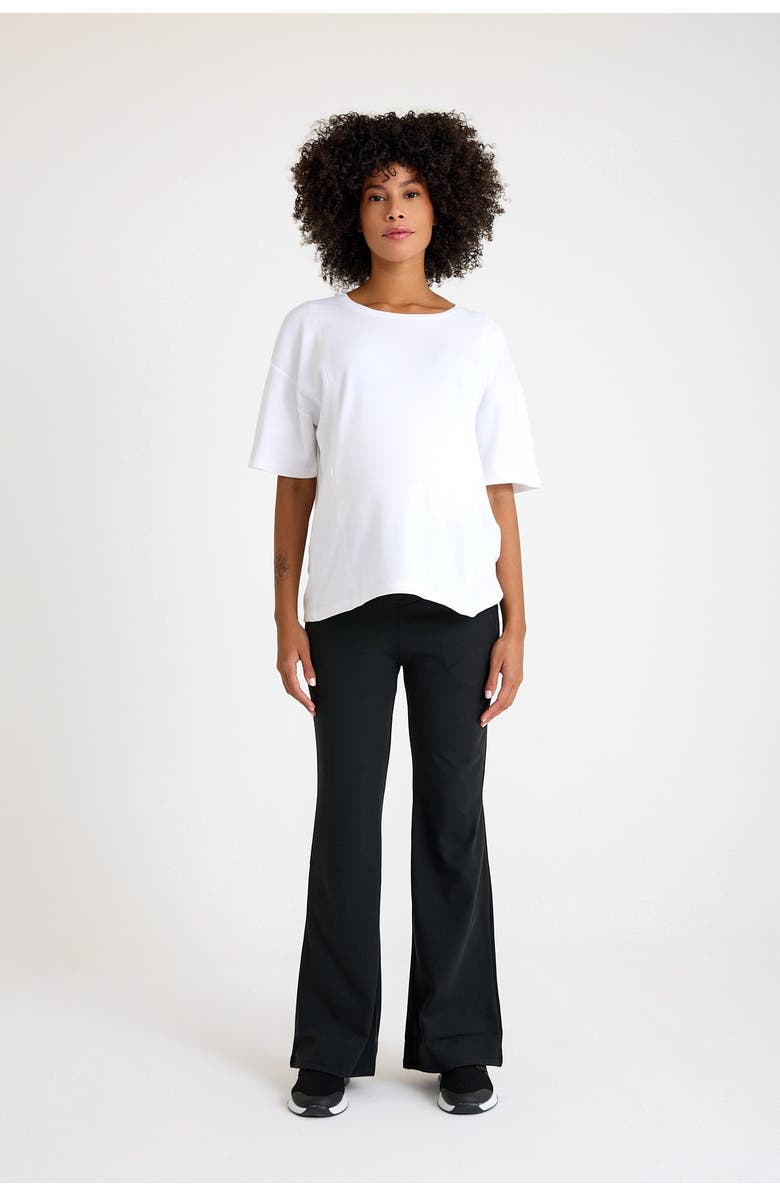 Accouchée Ultimate Comfort Warm Flare Pants, Alternate, color, Black