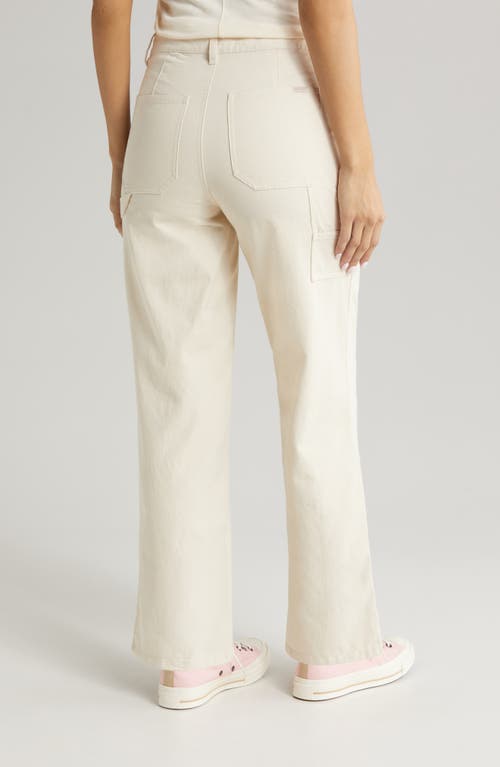 Brixton Alameda Cotton Utility Pants In Brown
