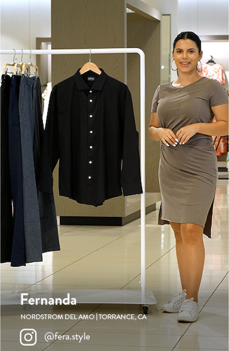 Tech-Smart Trim Fit Stretch Dress Shirt, sales video thumbnail