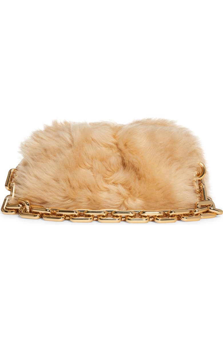 Bottega Veneta The Chain Pouch Genuine Shearling Shoulder Bag, Alternate, color,