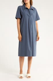 Eileen Fisher Classic Short Sleeve Shift Dress