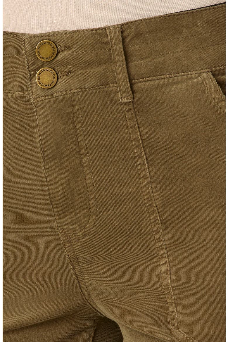 Madison High Waist Bootcut Corduroy Pants, Alternate, color, FOREST MOSS