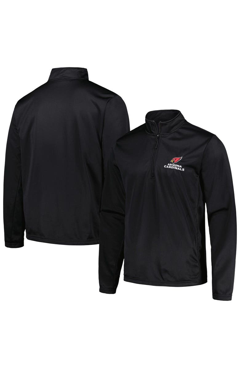 DUNBROOKE Men's Dunbrooke Black Arizona Cardinals All-Star Tech Quarter-Zip Top, Main, color, Black