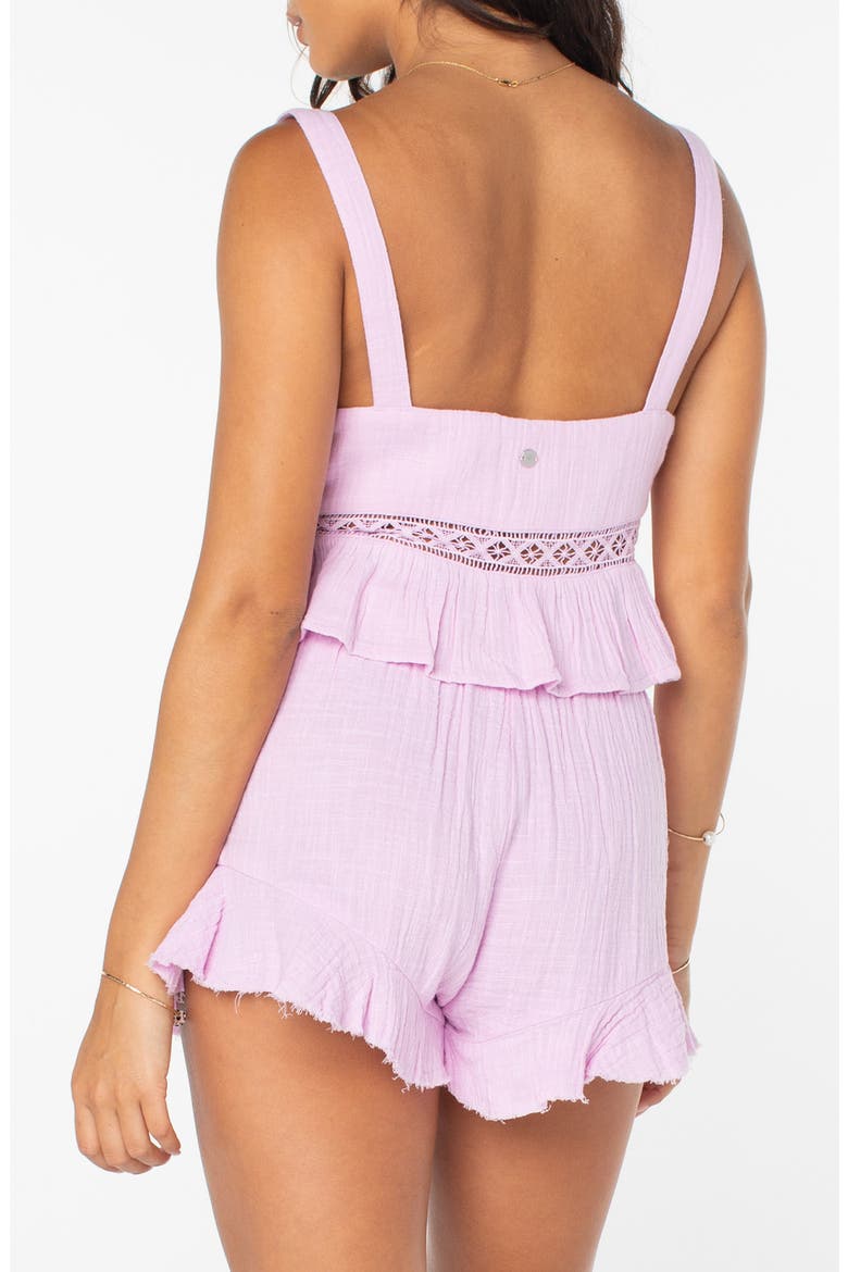 Island Time Cotton Crop Tank, Alternate, color, ORCHID BOUQUET SOLID