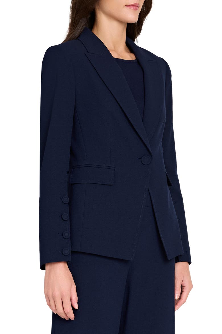 One-Button Blazer, Alternate, color, DEEP NAVY