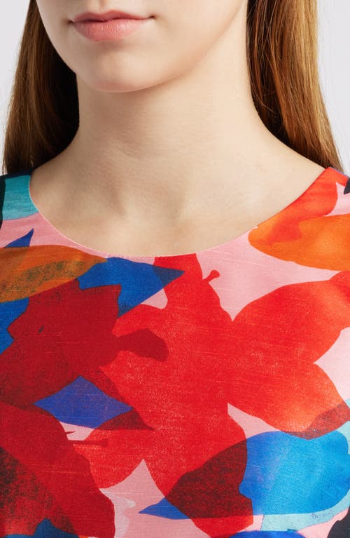 HUTCH HUTCH FLORAL LONG SLEEVE MINIDRESS
