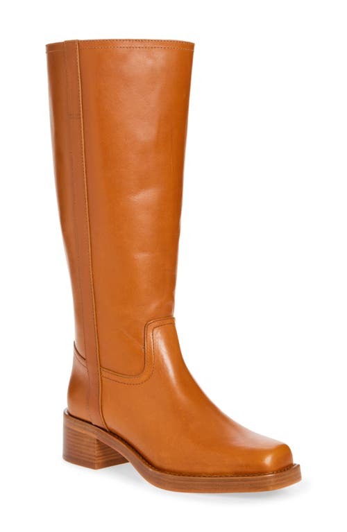 Reformation Frances Knee Boots Whiskey Leather In Whiskey Leather