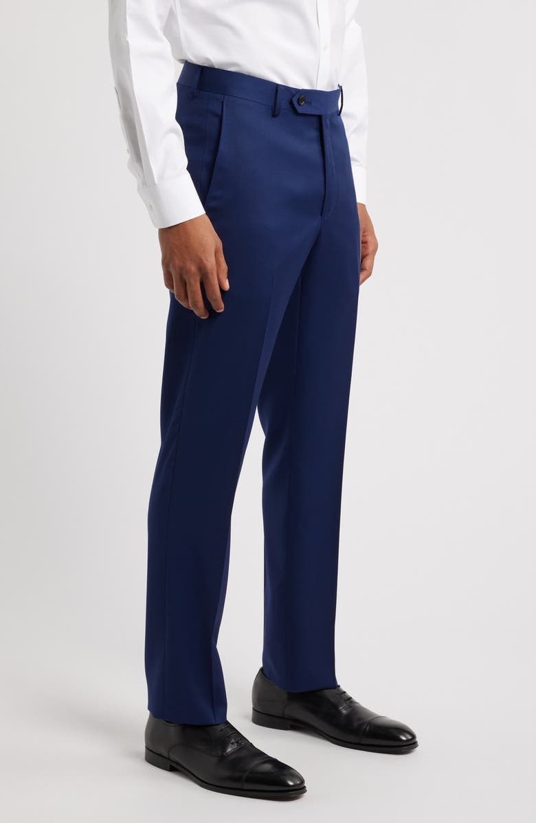 Samuelsohn Marine 110s Serge Wool Pants, Alternate, color, Navy