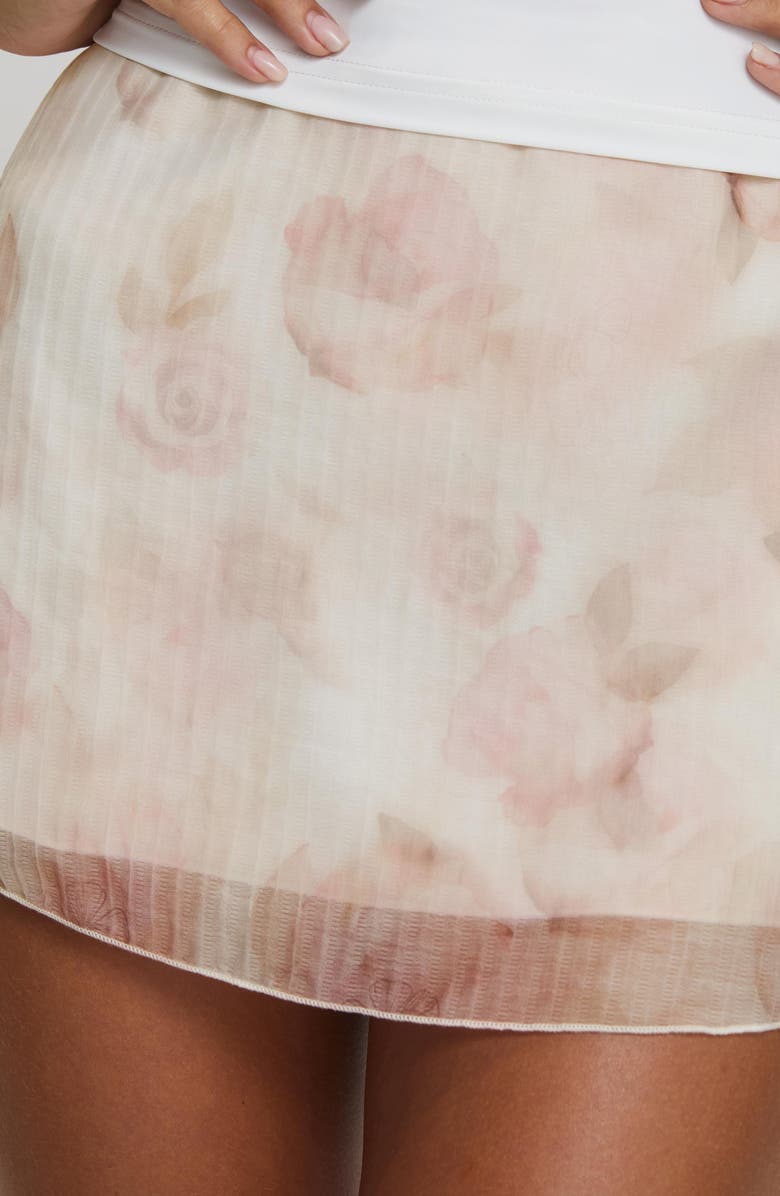 Princess Polly Bernarli Floral Miniskirt, Alternate, color, Pink