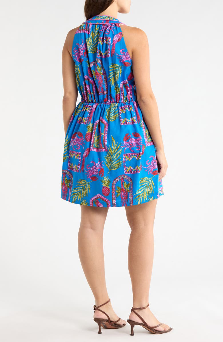 SUGARLIPS Bally Tropical Print Sleeveless Minidress, Alternate, color, Pink-Blue-Green