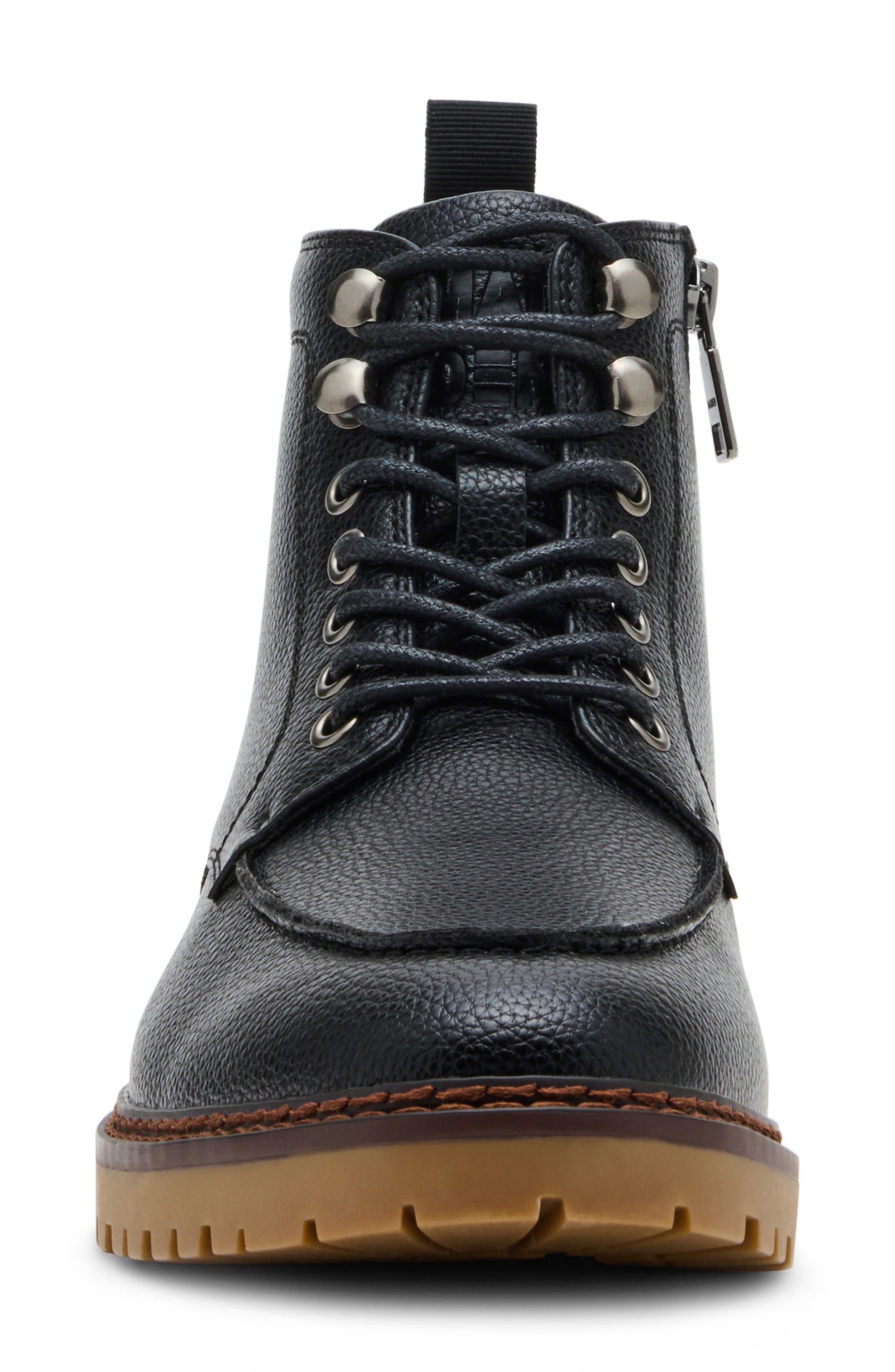 MADDEN Brycee Lug Sole Boot, Alternate, color, Black Leather