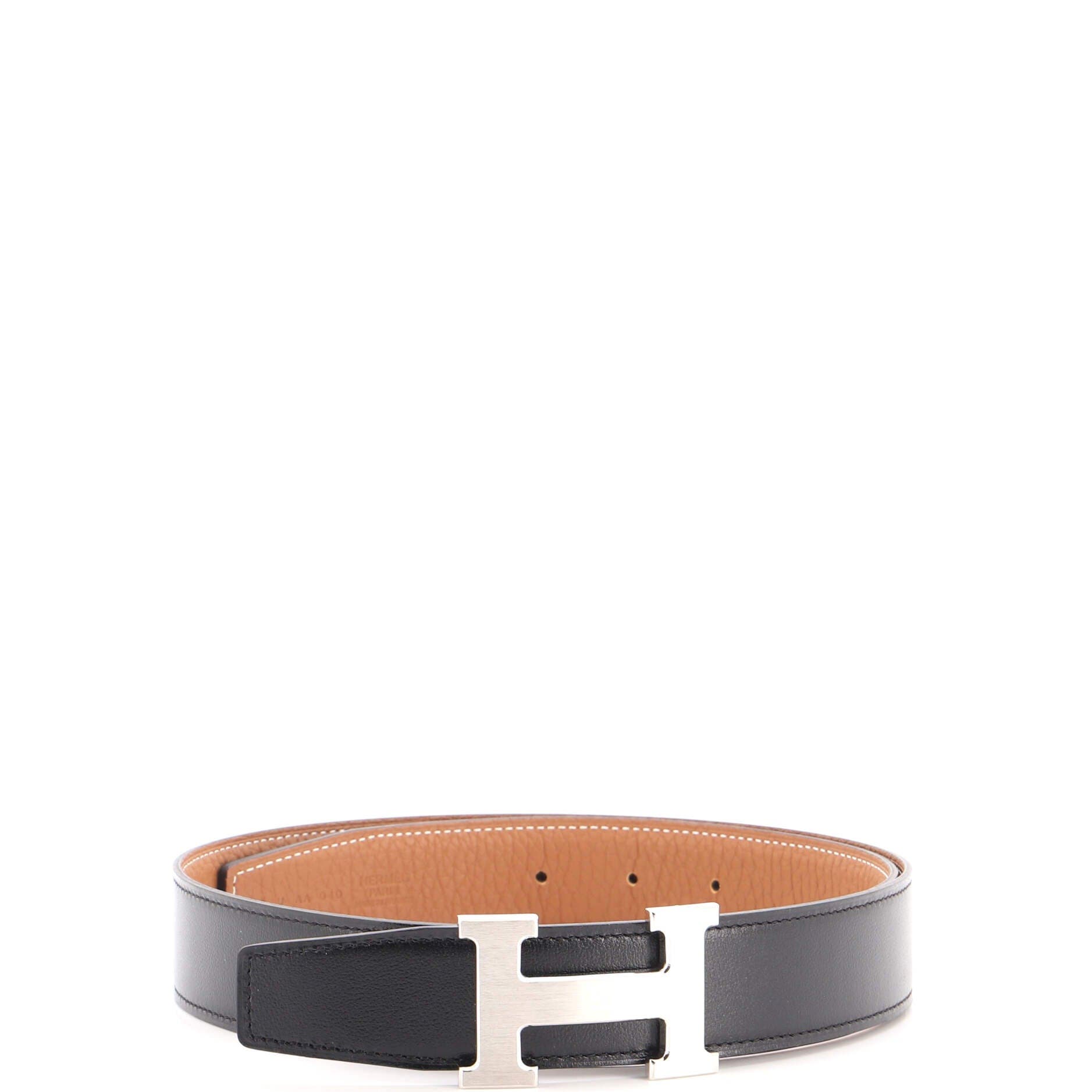 Constance Reversible Belt Leather Medium, Main, color, Black