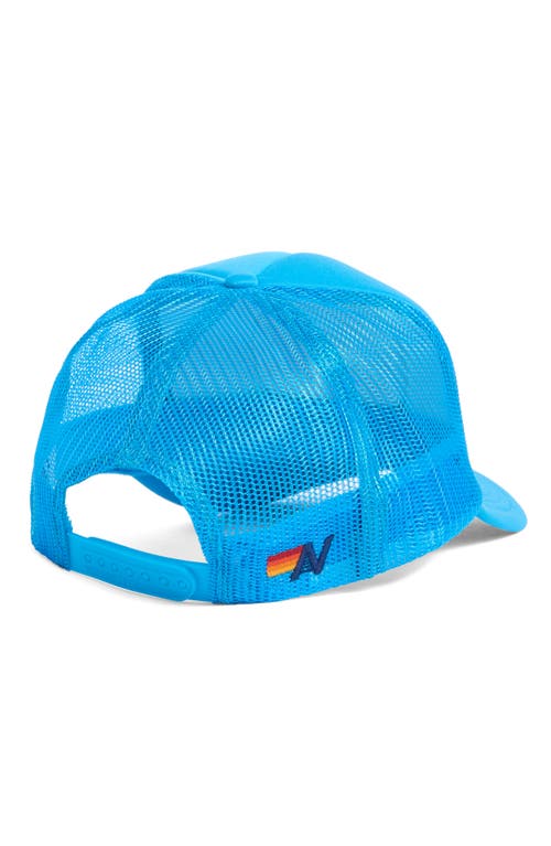 Aviator Nation Signature Trucker Hat In Blue