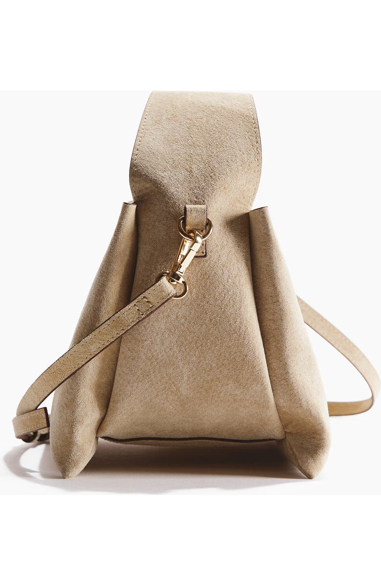 H&M Suede Crossbody Bag, Alternate, color, Light Beige