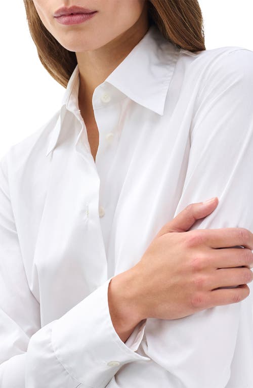 Rag & Bone Dayton Cotton Poplin Button-up Shirt In White