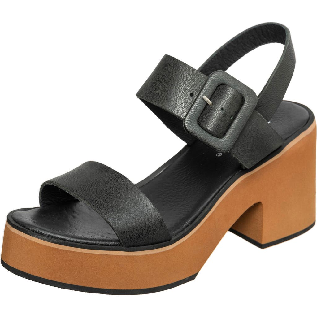 Antelope Ida Block Heel Sandal In Black