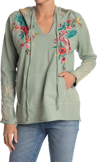 Johnny Was Nohea French Terry Embroidered Hoodie | Nordstromrack
