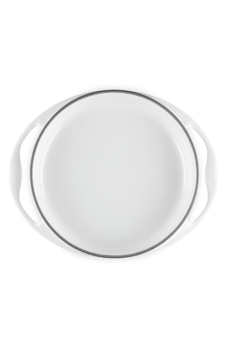 Le Creuset Heritage 2 Quart Tarte Tatin Dish, Alternate, color, White