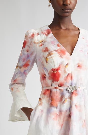 【Zimmermann】Floral linen midi dress Zimmermann Floral linen midi dress - Dresses & Skirts - Save