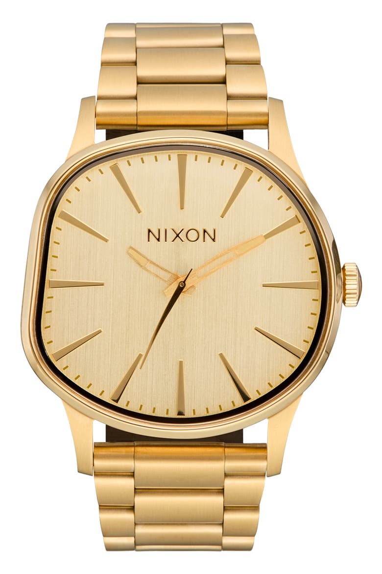 Sentry Wobble Bracelet Watch, 42mm, Main, color, ALL GOLD