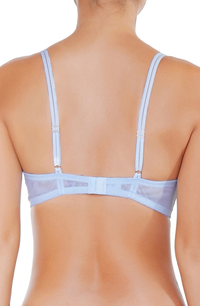 Huit Paradis Embroidered Bra, Alternate, color, Sky Blue