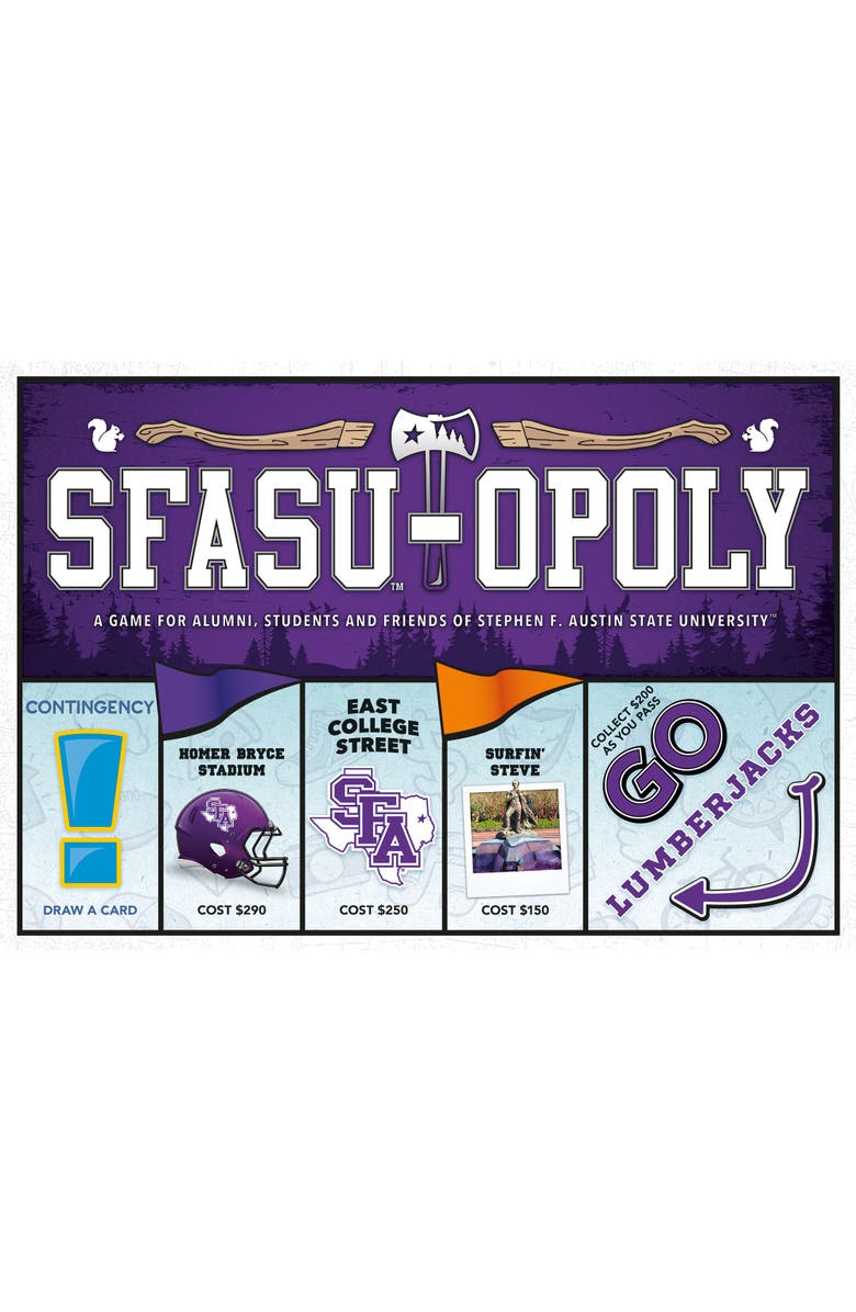 Late for the Sky Sfasuopoly Monopoly Board Game, Main, color, Multicolored