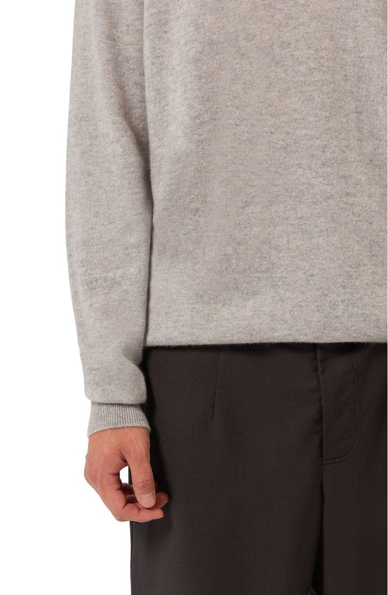 GOBI Mongolian Cashmere Essential Half-Zip Cashmere Sweater, Alternate, color, Dawn Blue