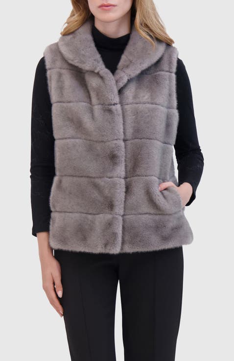 Fur-Free Mink Faux Fur Vest
