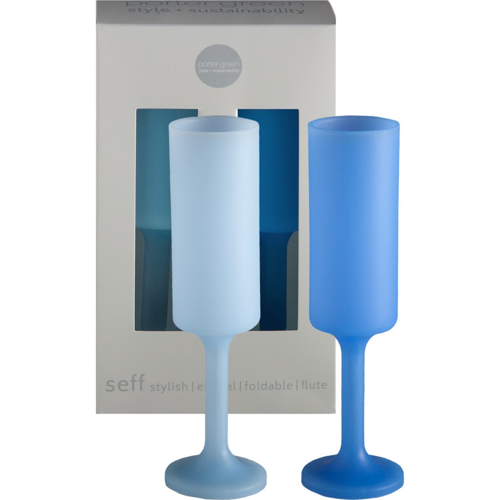 Porter Green Seff | Unbreakable Champagne Flutes In Blue