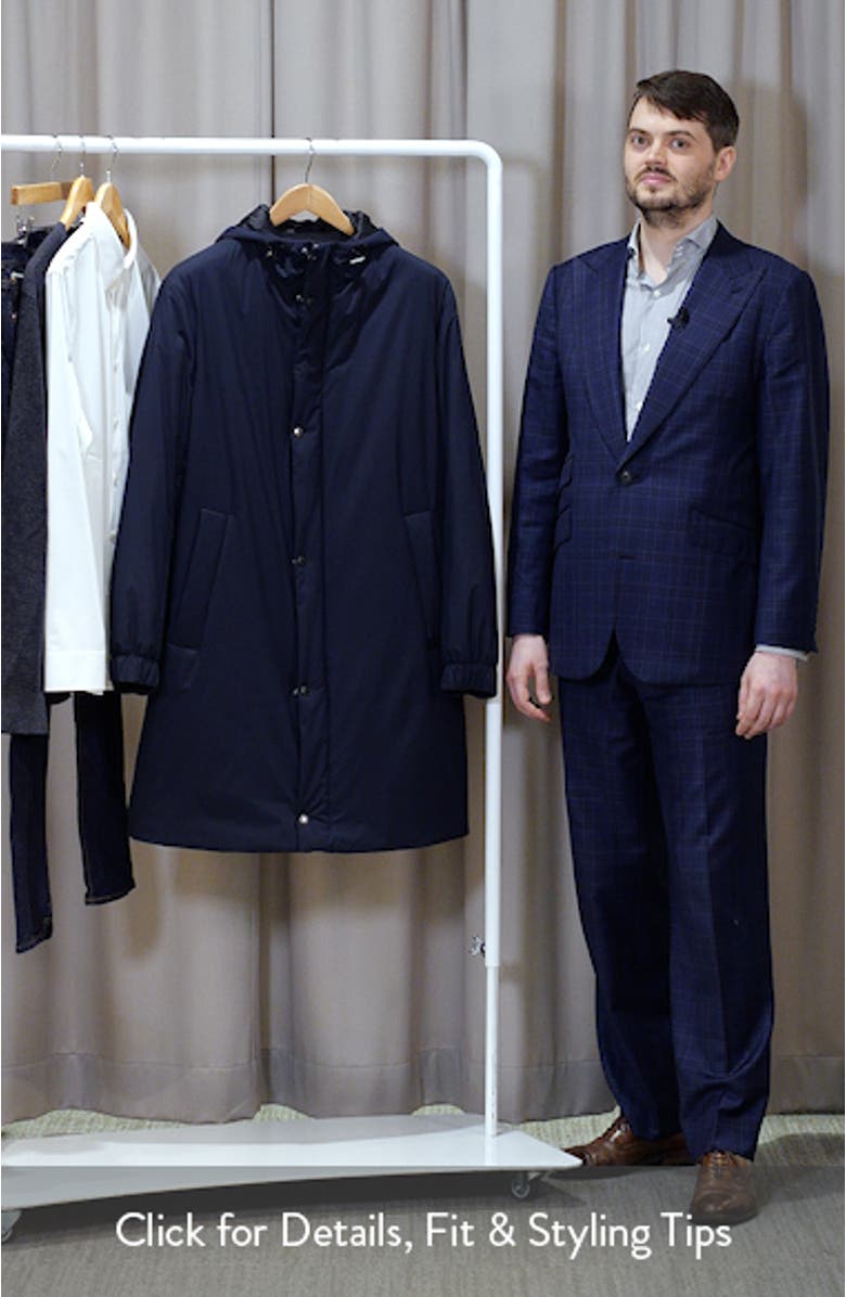 Jared Padded Water Repellent Longline Hooded Jacket, sales video thumbnail