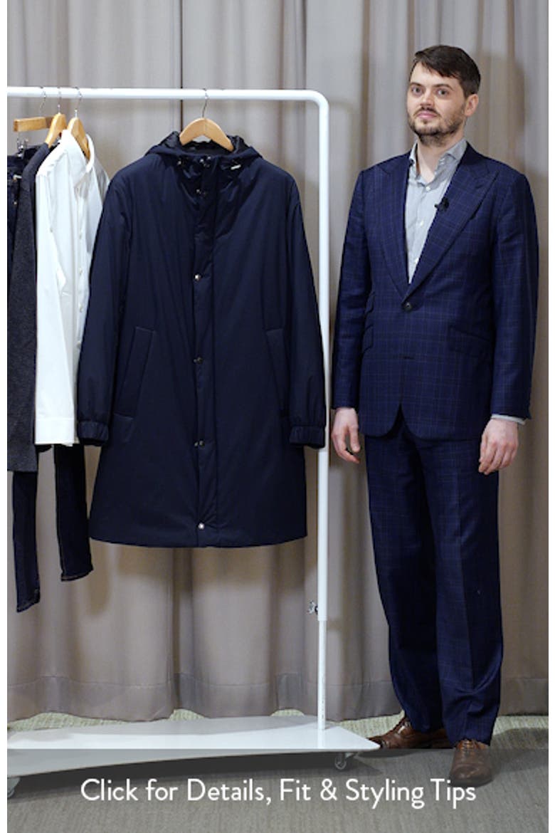 Jared Padded Water Repellent Longline Hooded Jacket video