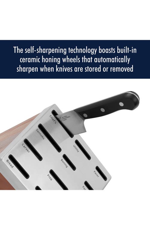 Henckels Cutlery Solution 20-piece Self Sharpening Knife Block Set In Black