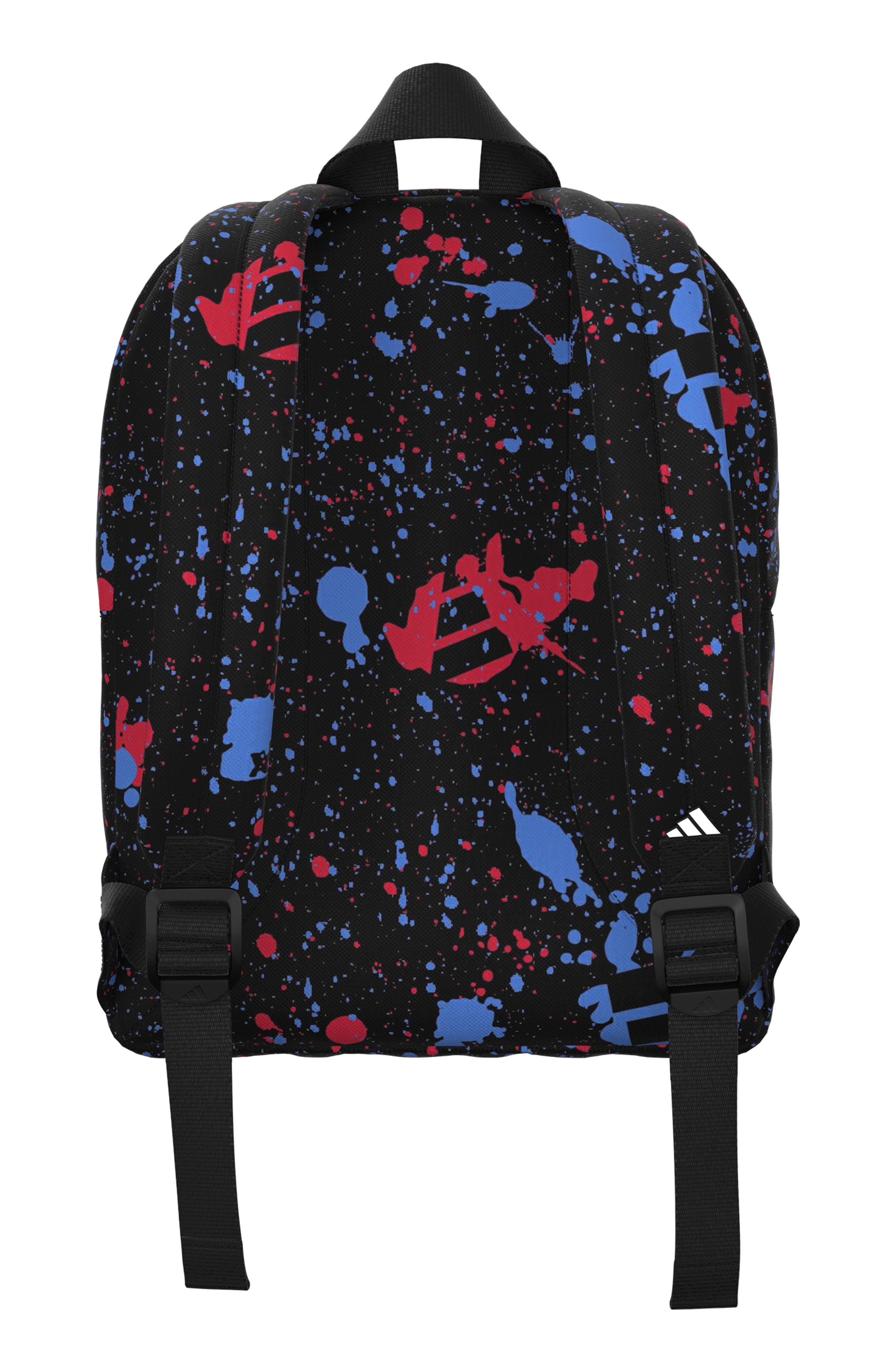 adidas Kids' Gotta Have It Backpack, Alternate, color, Splatter Black / White