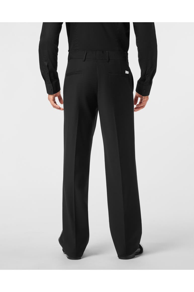Wide Leg Trousers Men, Alternate, color, black