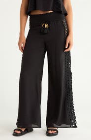 Elan Wide Leg Cover-Up Pants