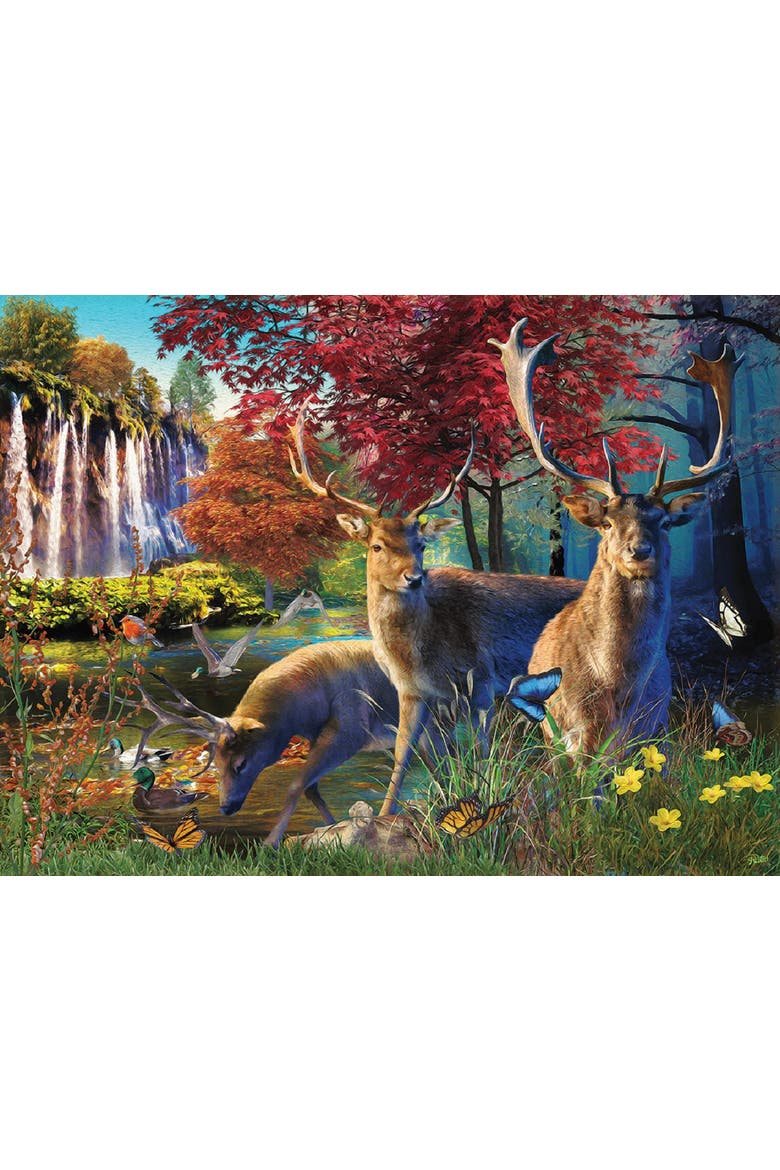 Elk Pond 1000 piece Jigsaw Puzzle for Adults, Alternate, color, Multicolor