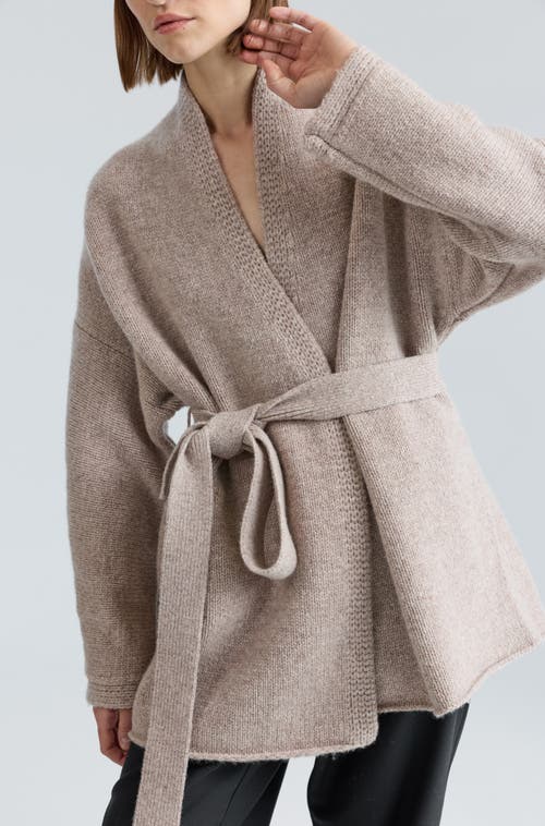 Almina Concept Wrap Cardigan In Neutral