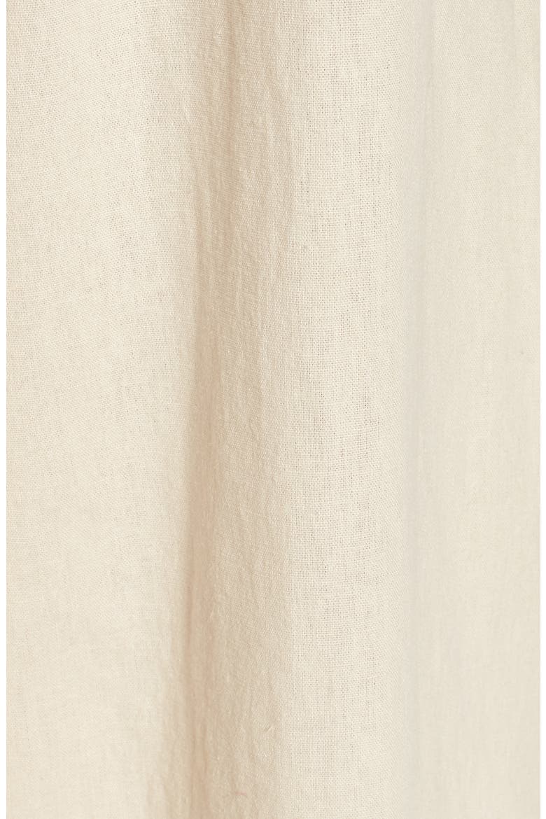 Linen Blend Tie Front Crop Jumpsuit, Alternate, color, BEIGE BEACH