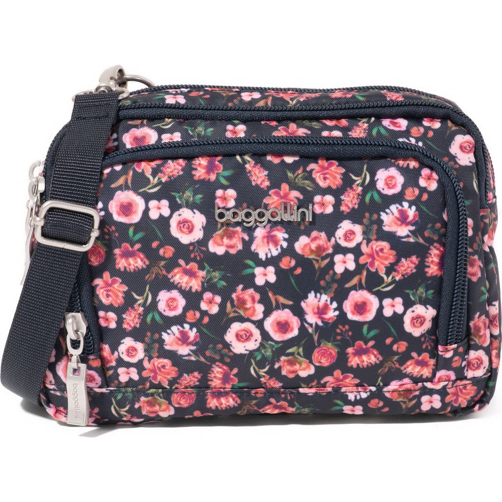 Baggallini Triple Zip Small Convertible Crossbody Bag