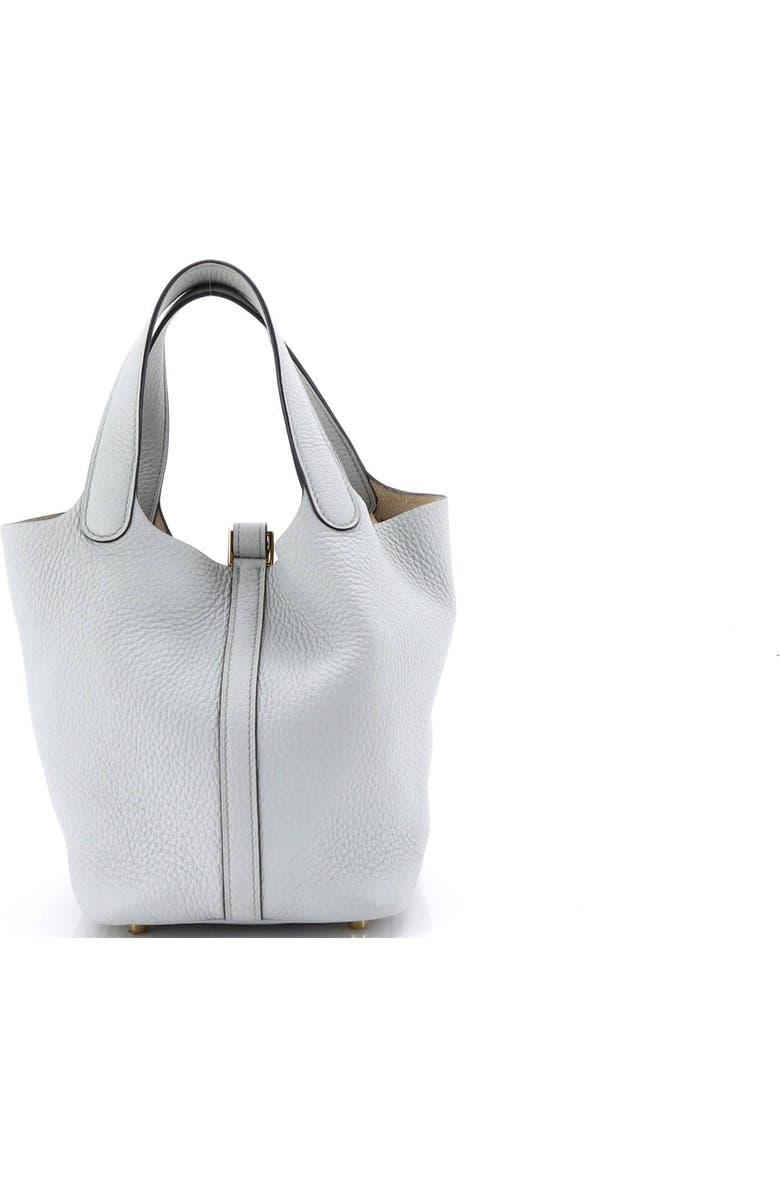 Pre-Owned Hermes Picotin Lock Bag Clemence PM, Alternate, color, Bleu Pale