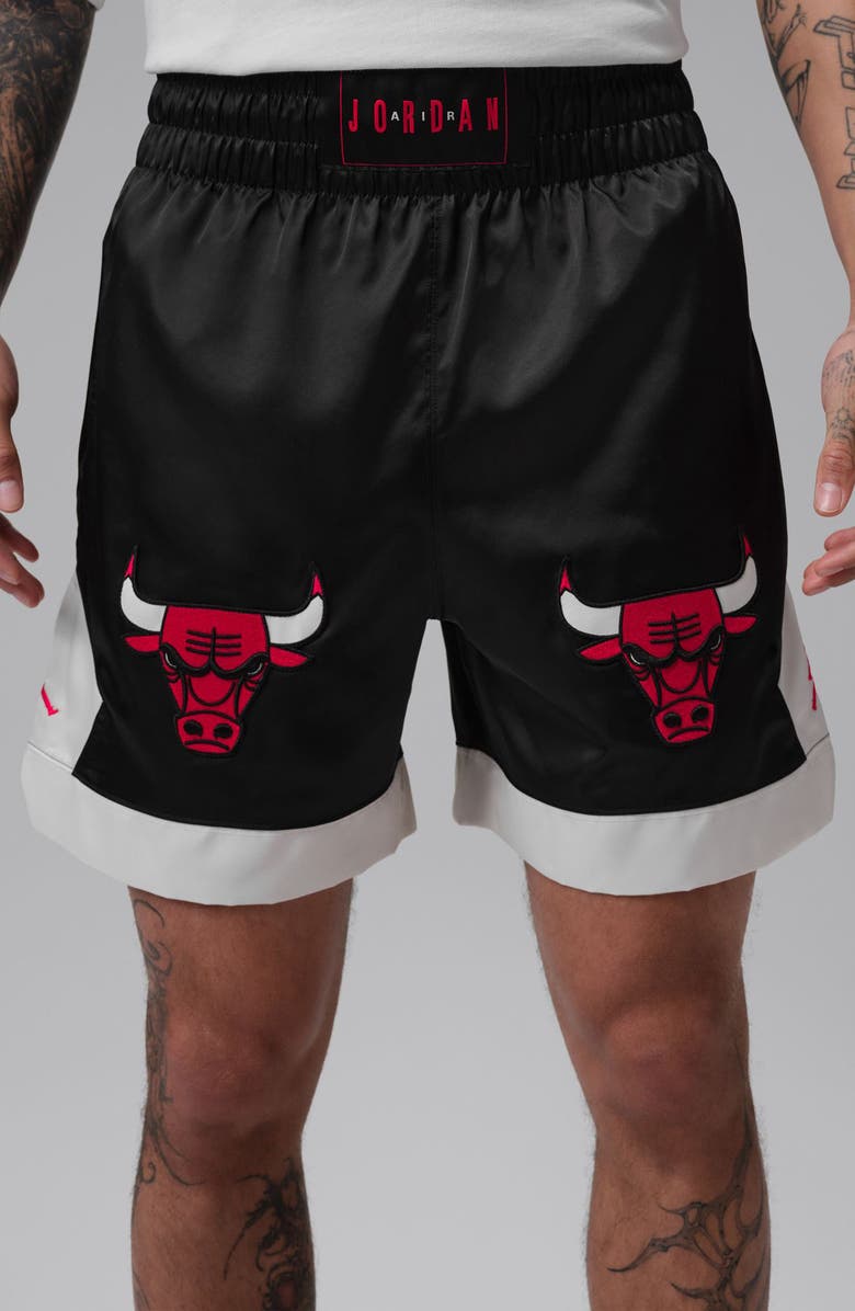 Jordan Muay Thai Shorts, Alternate, color, Black/ Sail/ University Red