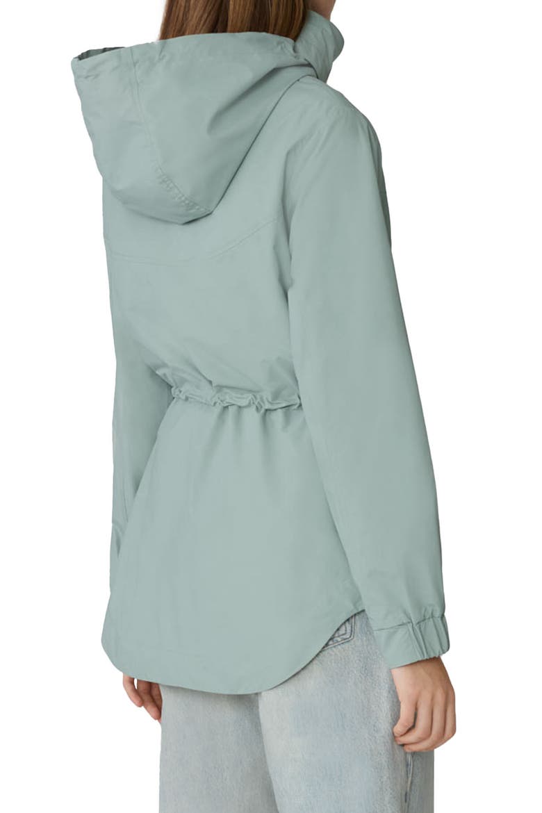 Water Repellent Hooded Coat, Alternate, color, FERN