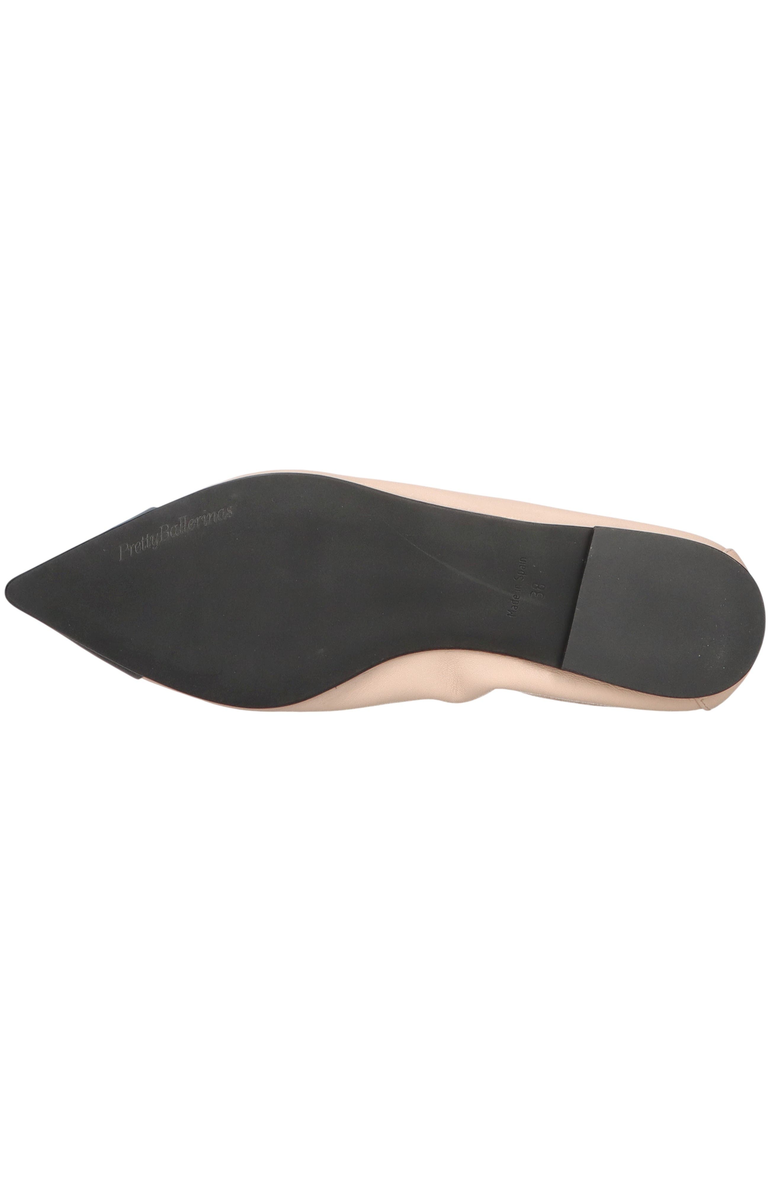 Pretty Ballerinas Pointed Toe Brooch Ballet Flat, Alternate, color, Beige