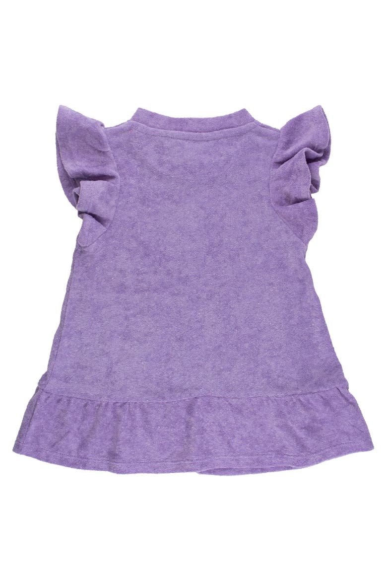 Terry Butterfly Sleeve Full Zip Cover-Up, Alternate, color, Wisteria Purple